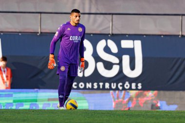 Kaique Pereira, CF Estrela Amadora ve CD Nacional (Maciej Rogowski / Ball Raw Images) takımları arasında Liga Portekiz maçında görüldü.)