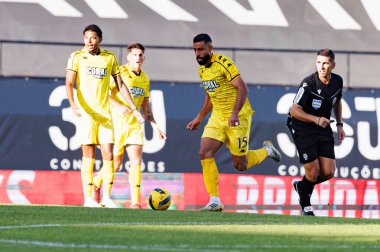 CF Estrela Amadora ve CD Nacional (Maciej Rogowski / Ball Raw Images) takımları arasında Liga Portekiz maçında Chiheb Labidi görüldü)