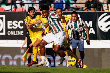 Igor Liziero ve Marcus Abraham Liga Portekiz maçı sırasında CF Estrela Amadora ve CD Nacional (Maciej Rogowski / Ball Raw Images)