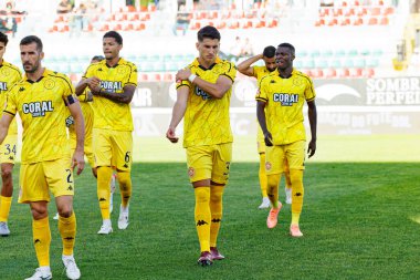 Francisco Goncalf Liga Portekiz maçı sırasında CF Estrela Amadora ve CD Nacional (Maciej Rogowski / Ball Raw Images) takımları arasında görüldü)