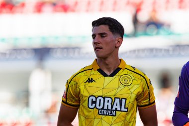 Francisco Goncalf Liga Portekiz maçı sırasında CF Estrela Amadora ve CD Nacional (Maciej Rogowski / Ball Raw Images) takımları arasında görüldü)