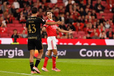 David Sousa ve Joao Rego Liga Portekiz maçı sırasında SL Benfica ve Casa Pia AC (Maciej Rogowski / Ball Raw Images)