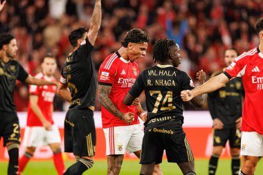 Richard Rios ve Renato Nhaga Liga Portekiz maçı sırasında SL Benfica ve Casa Pia AC (Maciej Rogowski / Ball Raw Images)