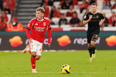 Gianluca Prestianni, Liga Portekiz maçı sırasında SL Benfica ve Casa Pia AC (Maciej Rogowski / Ball Raw Images)