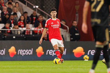 Tomas Araujo, Liga Portekiz maçında SL Benfica ve Casa Pia AC (Maciej Rogowski / Ball Raw Images) arasında görüldü)