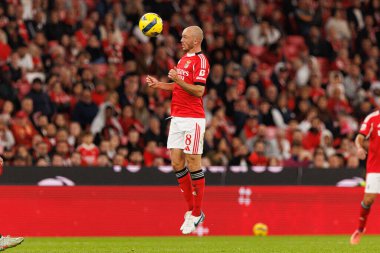 Fredrik Aursnes, Liga Portekiz maçı sırasında SL Benfica ve Casa Pia AC (Maciej Rogowski / Ball Raw Images)