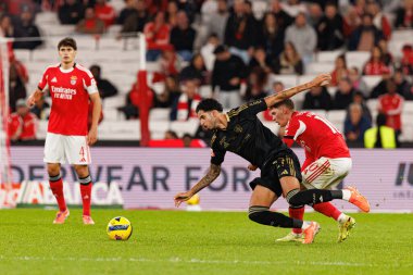 Kaique Rocha ve Georgiy Sudakov Liga Portekiz maçı sırasında SL Benfica ve Casa Pia AC (Maciej Rogowski / Ball Raw Images)
