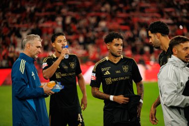 SL Benfica ve Casa Pia AC (Maciej Rogowski / Ball Raw Images) arasında oynanan Liga Portekiz maçında David Sousa ve Rafael Brito görüldü.)
