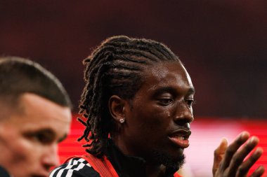 Kelian Nsona Liga Portekiz maçı sırasında SL Benfica ve Casa Pia AC (Maciej Rogowski / Ball Raw Images) arasında görüldü)