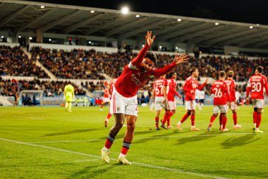 Richard Rios, Atletico CP ve SL Benfica (Maciej Rogowski / Ball Raw Images) takımları arasındaki Taca De Portugal maçında gol attıktan sonra kutlama yaparken görüldü.)