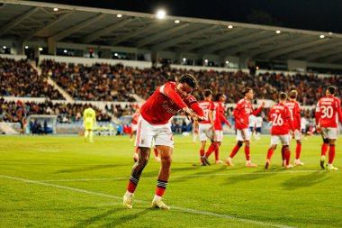 Richard Rios, Atletico CP ve SL Benfica (Maciej Rogowski / Ball Raw Images) takımları arasındaki Taca De Portugal maçında gol attıktan sonra kutlama yaparken görüldü.)
