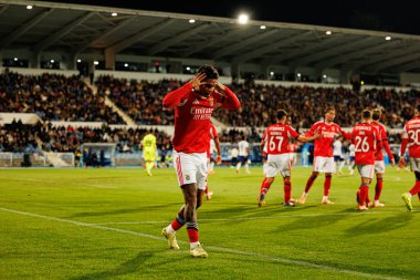 Richard Rios, Atletico CP ve SL Benfica (Maciej Rogowski / Ball Raw Images) takımları arasındaki Taca De Portugal maçında gol attıktan sonra kutlama yaparken görüldü.)