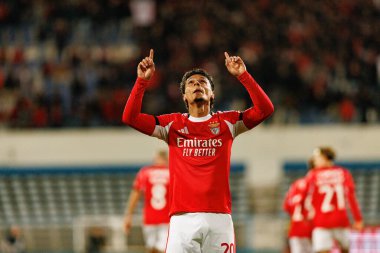 Richard Rios, Atletico CP ve SL Benfica (Maciej Rogowski / Ball Raw Images) takımları arasındaki Taca De Portugal maçında gol attıktan sonra kutlama yaparken görüldü.)