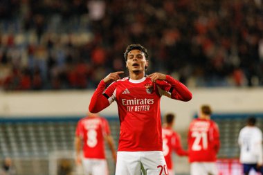 Richard Rios, Atletico CP ve SL Benfica (Maciej Rogowski / Ball Raw Images) takımları arasındaki Taca De Portugal maçında gol attıktan sonra kutlama yaparken görüldü.)