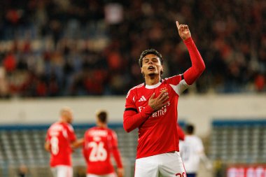 Richard Rios, Atletico CP ve SL Benfica (Maciej Rogowski / Ball Raw Images) takımları arasındaki Taca De Portugal maçında gol attıktan sonra kutlama yaparken görüldü.)