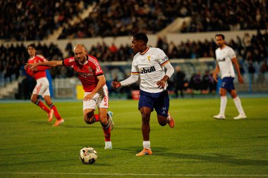 Fredrik Aursnes ve Catarino Pascoal Taca De Portugal maçında Atletico CP ve SL Benfica (Maciej Rogowski / Ball Raw Images) takımları arasında görüldü)