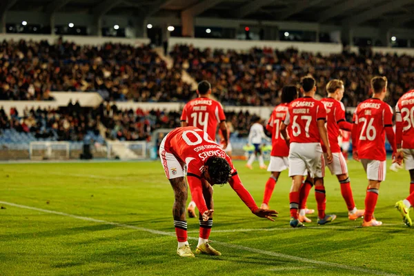 Richard Rios, Atletico CP ve SL Benfica (Maciej Rogowski / Ball Raw Images) takımları arasındaki Taca De Portugal maçında gol attıktan sonra kutlama yaparken görüldü.)