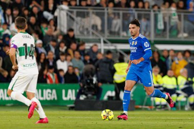 Raul Asencio, Elche CF ve Real Madrid FC takımları arasında Estadio Manuel Martinez Valero (Maciej Rogowski / Ball Raw Images) maçında görüldü.)