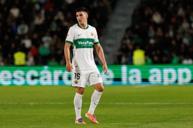 Martim Neto, Elche CF ve Real Madrid FC takımları arasında Estadio Manuel Martinez Valero (Maciej Rogowski / Ball Raw Images) maçında görüldü.)
