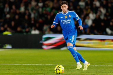 Federico Valverde, Elche CF ve Real Madrid FC takımları arasında Estadio Manuel Martinez Valero (Maciej Rogowski / Ball Raw Images) maçında görüldü.)