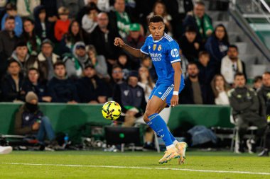 LaLiga EA SPORTS maçı sırasında Estadio Manuel Martinez Valero 'daki Elche CF ve Real Madrid FC takımları arasında Kylian Mbappe görüldü (Maciej Rogowski / Ball Raw Images)