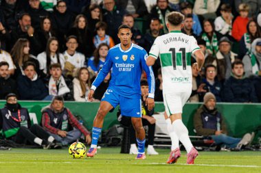 Trent Alexander-Arnold, Elche CF ve Real Madrid FC takımları arasında Estadio Manuel Martinez Valero (Maciej Rogowski / Ball Raw Images) maçında görüldü.)