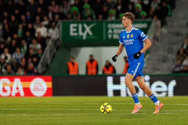 Dean Huijsen, Elche CF ve Real Madrid FC takımları arasında Estadio Manuel Martinez Valero (Maciej Rogowski / Ball Raw Images) maçında görüldü.)