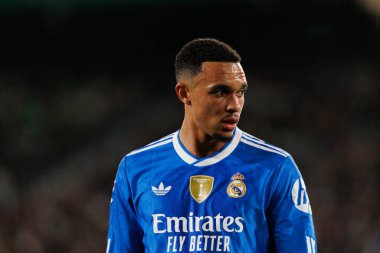 Trent Alexander-Arnold, Elche CF ve Real Madrid FC takımları arasında Estadio Manuel Martinez Valero (Maciej Rogowski / Ball Raw Images) maçında görüldü.)
