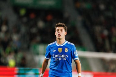 LaLiga EA SPORTS maçı sırasında Elche CF ve Real Madrid FC takımları arasında Estadio Manuel Martinez Valero 'da görüldü (Maciej Rogowski / Ball Raw Images)