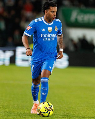 Rodrygo, Elche CF ve Real Madrid FC takımları arasında Estadio Manuel Martinez Valero (Maciej Rogowski / Ball Raw Images) arasında oynanan LaLiga EA SPORTS maçı sırasında görüldü.)