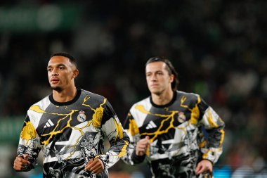 Trent Alexander-Arnold, Elche CF ve Real Madrid FC takımları arasında Estadio Manuel Martinez Valero (Maciej Rogowski / Ball Raw Images) maçında görüldü.)