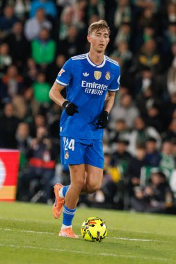Dean Huijsen, Elche CF ve Real Madrid FC takımları arasında Estadio Manuel Martinez Valero (Maciej Rogowski / Ball Raw Images) maçında görüldü.)