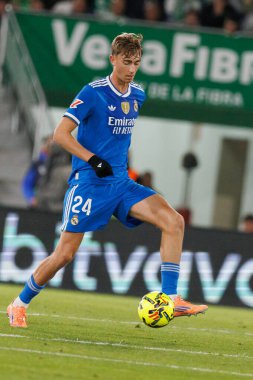 Dean Huijsen, Elche CF ve Real Madrid FC takımları arasında Estadio Manuel Martinez Valero (Maciej Rogowski / Ball Raw Images) maçında görüldü.)