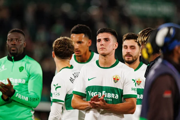 Martim Neto, Elche CF ve Real Madrid FC takımları arasında Estadio Manuel Martinez Valero (Maciej Rogowski / Ball Raw Images) maçında görüldü.)