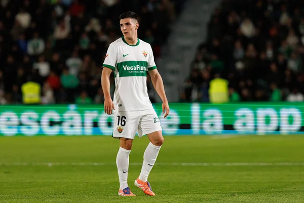 Martim Neto, Elche CF ve Real Madrid FC takımları arasında Estadio Manuel Martinez Valero (Maciej Rogowski / Ball Raw Images) maçında görüldü.)