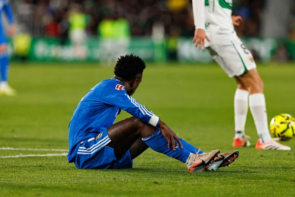Vinicius Vini Junior, LaLiga EA SPORTS maçında Elche CF ve Real Madrid FC takımları arasında Estadio Manuel Martinez Valero (Maciej Rogowski / Ball Raw Images)