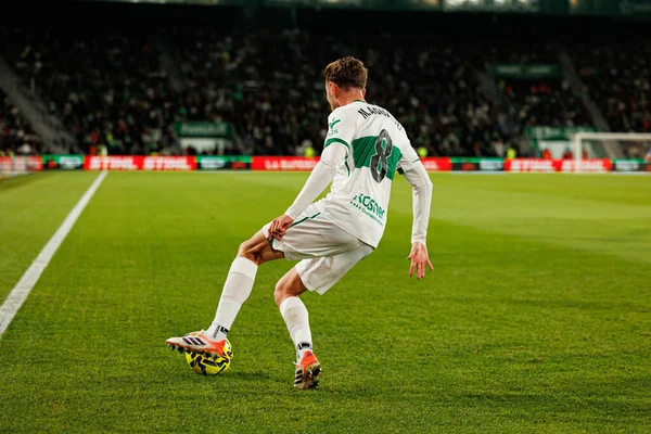 Marc Aguado, Elche CF ve Real Madrid FC takımları arasında Estadio Manuel Martinez Valero (Maciej Rogowski / Ball Raw Images) maçında görüldü.)