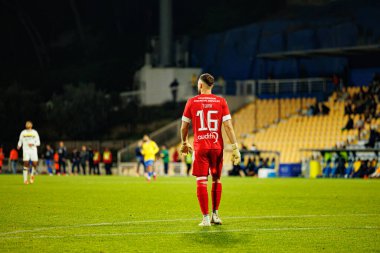 Martin Turk, Taca De Portugal maçı sırasında Estoril Praia ve FC Famalicao takımları arasında Estadio Antonio Coimbra da Mota 'da görüldü (Maciej Rogowski / Ball Raw Images)