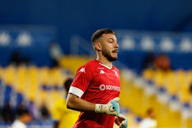 Martin Turk, Taca De Portugal maçı sırasında Estoril Praia ve FC Famalicao takımları arasında Estadio Antonio Coimbra da Mota 'da görüldü (Maciej Rogowski / Ball Raw Images)