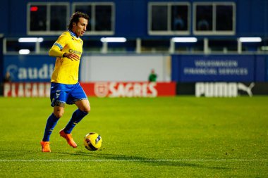 Ricard Sanchez, Taca De Portugal maçında Estoril Praia ve FC Famalicao takımları arasında Estadio Antonio Coimbra da Mota 'da görüldü (Maciej Rogowski / Ball Raw Images)