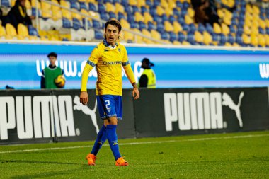 Ricard Sanchez, Taca De Portugal maçında Estoril Praia ve FC Famalicao takımları arasında Estadio Antonio Coimbra da Mota 'da görüldü (Maciej Rogowski / Ball Raw Images)