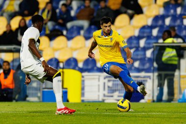 Andre Lacximicant, Taca De Portugal maçında GD Estoril Praia ve FC Famalicao takımları arasında Estadio Antonio Coimbra da Mota 'da (Maciej Rogowski / Ball Raw Images)