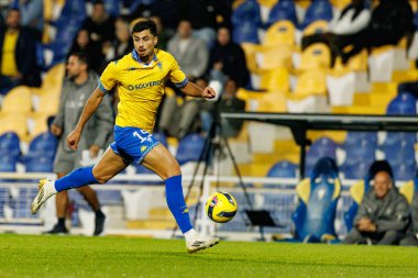 Andre Lacximicant, Taca De Portugal maçında GD Estoril Praia ve FC Famalicao takımları arasında Estadio Antonio Coimbra da Mota 'da (Maciej Rogowski / Ball Raw Images)