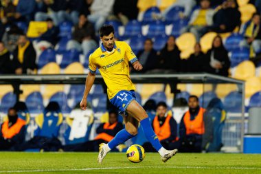 Andre Lacximicant, Taca De Portugal maçında GD Estoril Praia ve FC Famalicao takımları arasında Estadio Antonio Coimbra da Mota 'da (Maciej Rogowski / Ball Raw Images)
