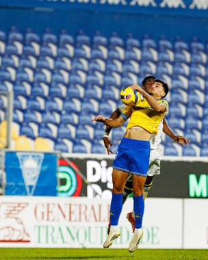Andre Lacximicant, Taca De Portugal maçında GD Estoril Praia ve FC Famalicao takımları arasında Estadio Antonio Coimbra da Mota 'da (Maciej Rogowski / Ball Raw Images)