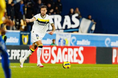 Justin De Haas, Taca De Portugal maçında Estoril Praia ve FC Famalicao takımları arasında Estadio Antonio Coimbra da Mota 'da (Maciej Rogowski / Ball Raw Images)