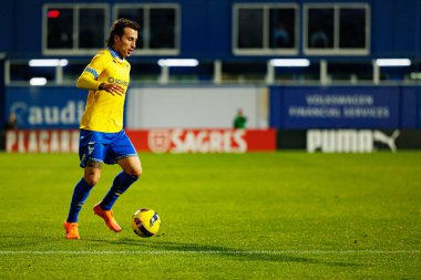 Ricard Sanchez, Taca De Portugal maçında Estoril Praia ve FC Famalicao takımları arasında Estadio Antonio Coimbra da Mota 'da görüldü (Maciej Rogowski / Ball Raw Images)