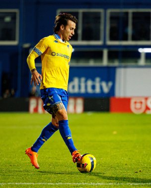 Ricard Sanchez, Taca De Portugal maçında Estoril Praia ve FC Famalicao takımları arasında Estadio Antonio Coimbra da Mota 'da görüldü (Maciej Rogowski / Ball Raw Images)