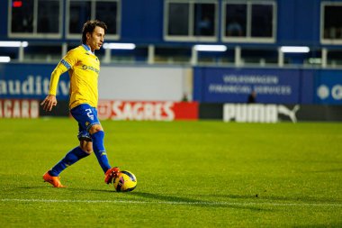 Ricard Sanchez, Taca De Portugal maçında Estoril Praia ve FC Famalicao takımları arasında Estadio Antonio Coimbra da Mota 'da görüldü (Maciej Rogowski / Ball Raw Images)
