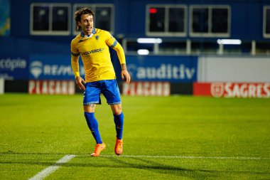 Ricard Sanchez, Taca De Portugal maçında Estoril Praia ve FC Famalicao takımları arasında Estadio Antonio Coimbra da Mota 'da görüldü (Maciej Rogowski / Ball Raw Images)